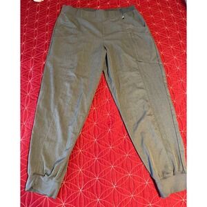 2X Grey Heather Jogger Scrub Pants CuddlDuds Active Work Pants